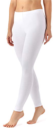 Merry Style Leggins Largos Mallas Deportivas Mujer MS10-143 (Blanco, XL)