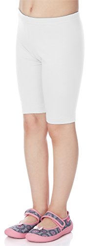 Merry Style Leggins Mallas Pantalones Cortos Ropa Deportiva Niña MS10-132 (Blanco, 152 cm)