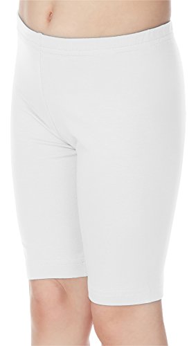 Merry Style Leggins Mallas Pantalones Cortos Ropa Deportiva Niña MS10-132 (Blanco, 152 cm)
