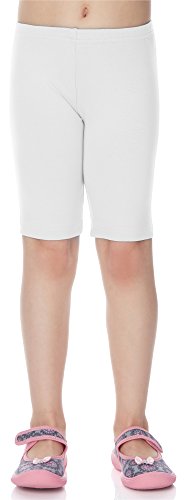Merry Style Leggins Mallas Pantalones Cortos Ropa Deportiva Niña MS10-132 (Blanco, 152 cm)