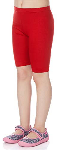 Merry Style Leggins Mallas Pantalones Cortos Ropa Deportiva Niña MS10-132 (Rojo, 110 cm)