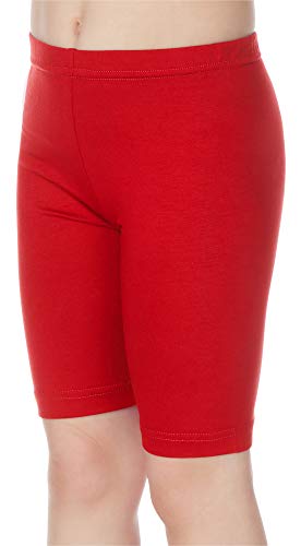 Merry Style Leggins Mallas Pantalones Cortos Ropa Deportiva Niña MS10-132 (Rojo, 110 cm)