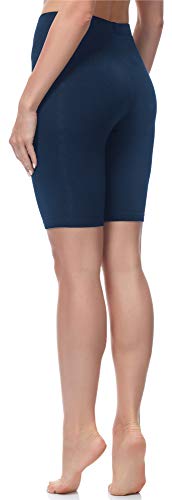 Merry Style Mallas Cortas Leggins Mujer MS10-200 (Azul Marino, XL)