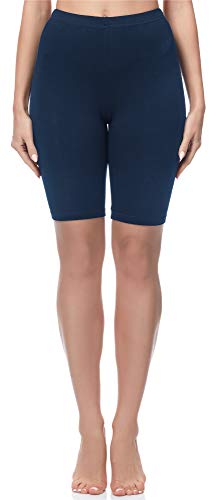 Merry Style Mallas Cortas Leggins Mujer MS10-200 (Azul Marino, XL)