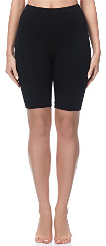 Merry Style Mallas Cortas Leggins Mujer MS10-200 (Negro, 4XL)