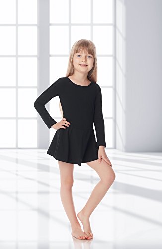 Merry Style Vestidos Ropa Traje de Ballet Danza Roca Niña MS10-138(Negro, 122)