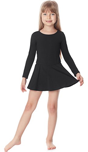 Merry Style Vestidos Ropa Traje de Ballet Danza Roca Niña MS10-138(Negro, 122)