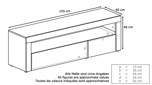 Mesa Baja para TV Valencia, Cuerpo en Blanco Mate/Frentes en Blanco de Alto Brillo con Estructura 3D Calipso y Marcos en Blanco de Alto Brillo Mesa Baja para TV Valencia, Cuerpo en Blanco Mate/Frentes en Blanco de Alto Brillo con Estructura 3D Calipso y Marcos en Blanco de Alto Brillo