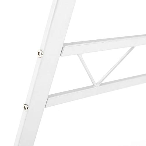 Mesa Escritorio de Cristal Blanca Vintage para Dormitorio Bretaña - LOLAhome Mesa Escritorio de Cristal Blanca Vintage para Dormitorio Bretaña - LOLAhome