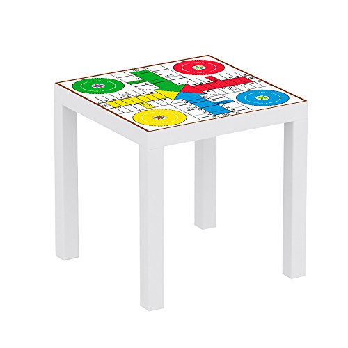 Mesa IKEA Lack Personalizada Juego Parchis clásico Vinilo Auto Adhesivo | Medidas 0,55 m x 0,55 m x 0,77 m | Vinilo Personalizado | Mesa | Pegatina Decorativa de Diseño Elegante Mesa IKEA Lack Personalizada Juego Parchis clásico Vinilo Auto Adhesivo | Medidas 0,55 m x 0,55 m x 0,77 m | Vinilo Personalizado | Mesa | Pegatina Decorativa de Diseño Elegante