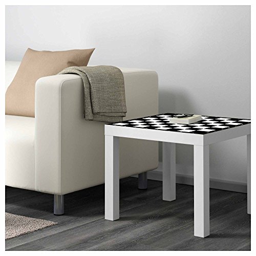 Mesa IKEA Lack Personalizada Tablero Ajedrez clásico Blanco y Negro Vinilo Auto Adhesivo | Medidas 0,55 m x 0,55 m x 0,77 m | Vinilo Personalizado | Mesa | Pegatina Decorativa de Diseño Elegante Mesa IKEA Lack Personalizada Tablero Ajedrez clásico Blanco y Negro Vinilo Auto Adhesivo | Medidas 0,55 m x 0,55 m x 0,77 m | Vinilo Personalizado | Mesa | Pegatina Decorativa de Diseño Elegante