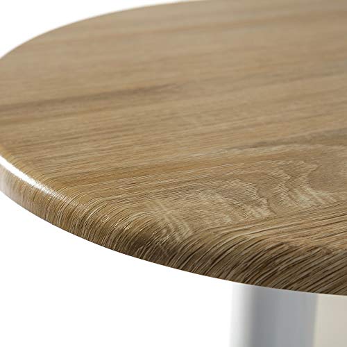 Mesa para cocina de bar moderna de madera blanca Basic - LOLAhome