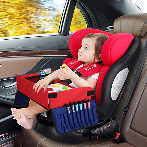 Mesa para Niños en la Asiento de Coche, YOOFAN Bandeja de Viaje Snack, Viajan Niños Play Tray, Mesa para Niños, Bandeja para Coche, Cochecito, Avión