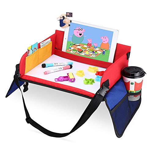 Mesa para Niños en la Asiento de Coche, YOOFAN Bandeja de Viaje Snack, Viajan Niños Play Tray, Mesa para Niños, Bandeja para Coche, Cochecito, Avión Mesa para Niños en la Asiento de Coche, YOOFAN Bandeja de Viaje Snack, Viajan Niños Play Tray, Mesa para Niños, Bandeja para Coche, Cochecito, Avión