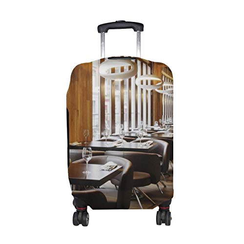 Mesas Sillas Instrumentos Estilo Restaurante Patrón Impresión Viaje Equipaje Protector Equipaje Cubierta de Maleta Se Adapta a Equipaje de 18-21 Pulgadas Mesas Sillas Instrumentos Estilo Restaurante Patrón Impresión Viaje Equipaje Protector Equipaje Cubierta de Maleta Se Adapta a Equipaje de 18-21 Pulgadas