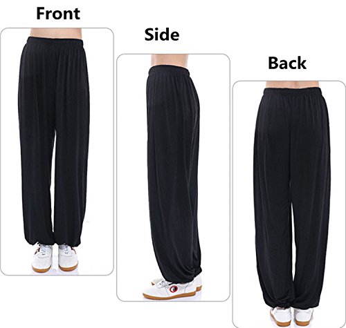 MESHIKAIER Pantalones harén supersuaves para hombre, pantalones de ocio, pantalones bombachos, pantalones de yoga, pantalones de deporte, para 4 estaciones Negro XXL MESHIKAIER Pantalones harén supersuaves para hombre, pantalones de ocio, pantalones bombachos, pantalones de yoga, pantalones de deporte, para 4 estaciones Negro XXL