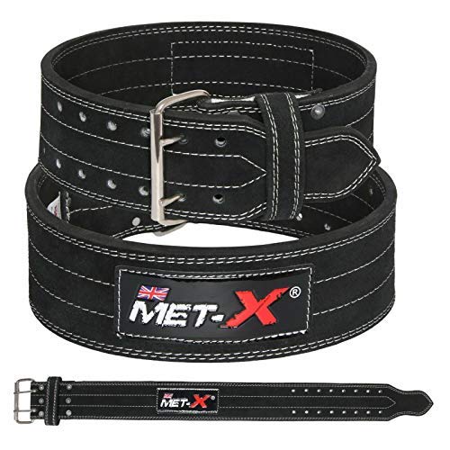 Met-X Power Lifting Cinturón estándar de competición para hombre, color negro (81-86,3 cm) Met-X Power Lifting Cinturón estándar de competición para hombre, color negro (81-86,3 cm)