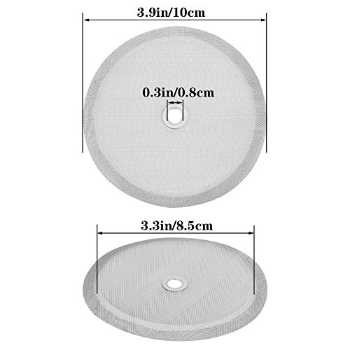 Metagio - 6 filtros de Tamiz reutilizables para prensa francesa, malla de filtro de prensa de café para cafeteras a presión francesas universales de 1000 ml / 34 oz / 8 tazas