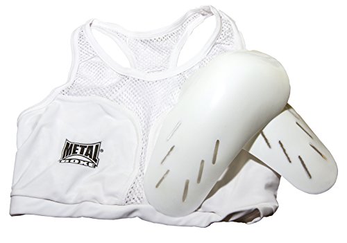 METAL BOXE Brassiere con Carcasas Protege Pecho Mujer, Mujer, MB691, Blanco, XS METAL BOXE Brassiere con Carcasas Protege Pecho Mujer, Mujer, MB691, Blanco, XS