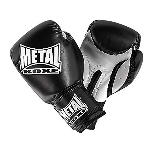 Metal Boxe – Guantes de Boxeo, color Negro, talla 4 oz