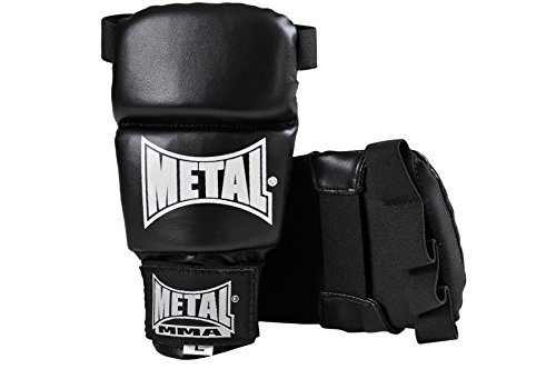 Metal Boxe Guantes de Boxeo Ju Jitu Unisex para Adulto, Negro, M