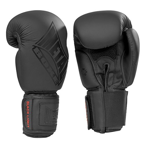 METAL BOXE - Guantes de Boxeo Unisex, Unisex Adulto, Color Black Light, tamaño 10 onzas