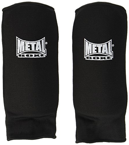 METAL BOXE MB148 - Protecciones de antebrazo para Artes Marciales, Color Negro, Talla S METAL BOXE MB148 - Protecciones de antebrazo para Artes Marciales, Color Negro, Talla S
