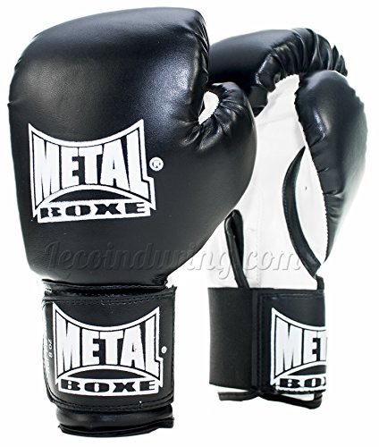 Metal Boxe PB480 - Guantes de Boxeo, Negro, Tamaño 10 oz Metal Boxe PB480 - Guantes de Boxeo, Negro, Tamaño 10 oz