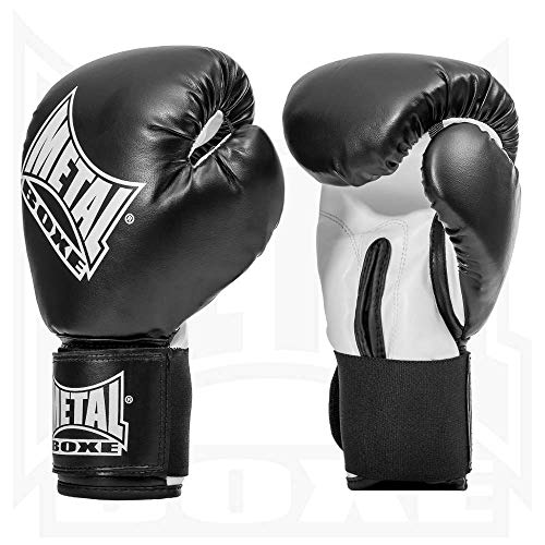 Metal Boxe PB480 - Guantes de Boxeo, Negro, Tamaño 10 oz