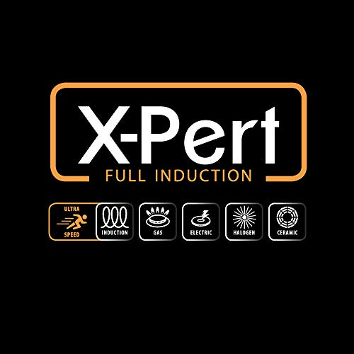 Metaltex XPERT - Sartén Aluminio Fundido 22 cm, antiadherente 3 capas, Full Induction válido para todo tipo de cocinas
