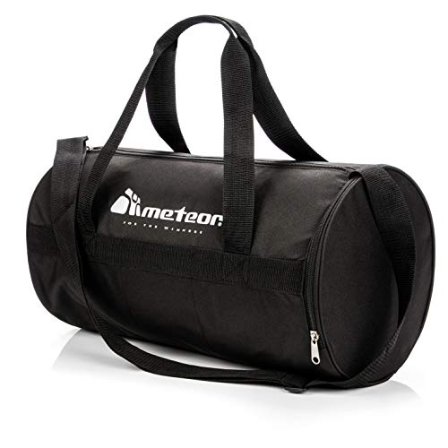 meteor Bolsa Deporte Viaje Gimnasio con Compartimento Separado para Zapatos Duffle Bag para Hombre Mujer Ultraligera Plegable Bolsa Deportiva 25 L Yoga Bolsa Fin de Semana (Gris/Negro, 25 L)