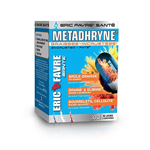 Methadryne – Quemador grasa Draina & elimina | pérdida de peso y eliminación | Quema grasa natural y eficaz para mujeres y hombres | 90 comprimidos – Laboratorio francés Eric Favre