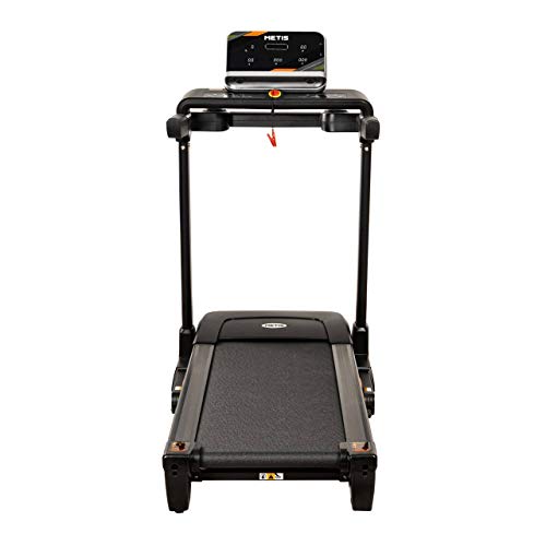 METIS Cinta de Correr MTF200 18 km/h │ Maquina de Cardio para Entrenar en Casa o en el Gimnasio – Plegable con Ruedas │ Andadora Eléctrica – 15 Programas Preestablecidas METIS Cinta de Correr MTF200 18 km/h │ Maquina de Cardio para Entrenar en Casa o en el Gimnasio – Plegable con Ruedas │ Andadora Eléctrica – 15 Programas Preestablecidas