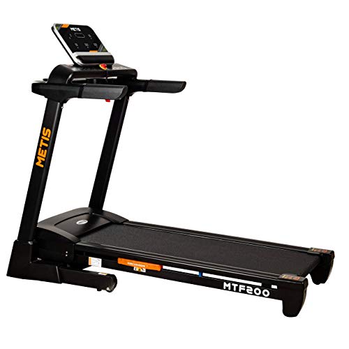 METIS Cinta de Correr MTF200 18 km/h │ Maquina de Cardio para Entrenar en Casa o en el Gimnasio – Plegable con Ruedas │ Andadora Eléctrica – 15 Programas Preestablecidas METIS Cinta de Correr MTF200 18 km/h │ Maquina de Cardio para Entrenar en Casa o en el Gimnasio – Plegable con Ruedas │ Andadora Eléctrica – 15 Programas Preestablecidas