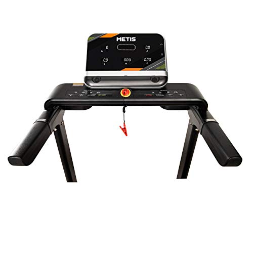 METIS Cinta de Correr MTF200 18 km/h │ Maquina de Cardio para Entrenar en Casa o en el Gimnasio – Plegable con Ruedas │ Andadora Eléctrica – 15 Programas Preestablecidas METIS Cinta de Correr MTF200 18 km/h │ Maquina de Cardio para Entrenar en Casa o en el Gimnasio – Plegable con Ruedas │ Andadora Eléctrica – 15 Programas Preestablecidas