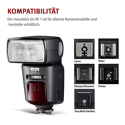 Metz Mecablitz 64 AF-1 Digital - Flash con Zapata para Sony, Negro Metz Mecablitz 64 AF-1 Digital - Flash con Zapata para Sony, Negro