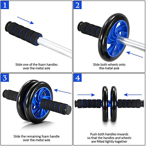 mewmewcat Gimnasio en casa Conjunto de Ejercicios Rueda de Rodillos Abdominales Banda de Resistencia de 8 Formas Banda de Resistencia Banda de Lazo Kit de Paquete de Cuerda de Salto mewmewcat Gimnasio en casa Conjunto de Ejercicios Rueda de Rodillos Abdominales Banda de Resistencia de 8 Formas Banda de Resistencia Banda de Lazo Kit de Paquete de Cuerda de Salto