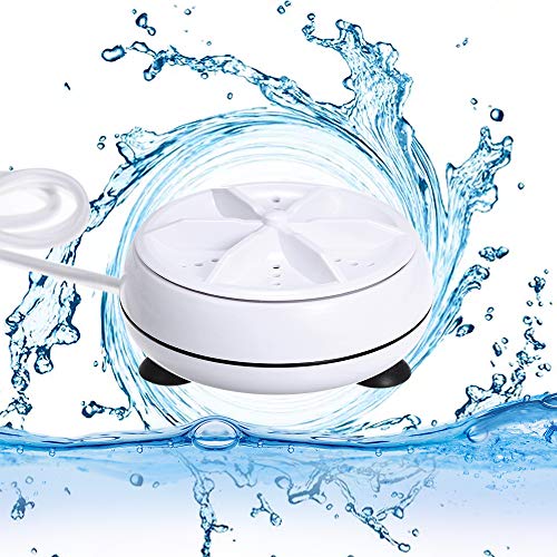 mewmewcat Lavadora de turbina ultrasónica giratoria Personal portátil 3 en 1, Mini Lavadora giratoria Ajustable con Cable USB mewmewcat Lavadora de turbina ultrasónica giratoria Personal portátil 3 en 1, Mini Lavadora giratoria Ajustable con Cable USB