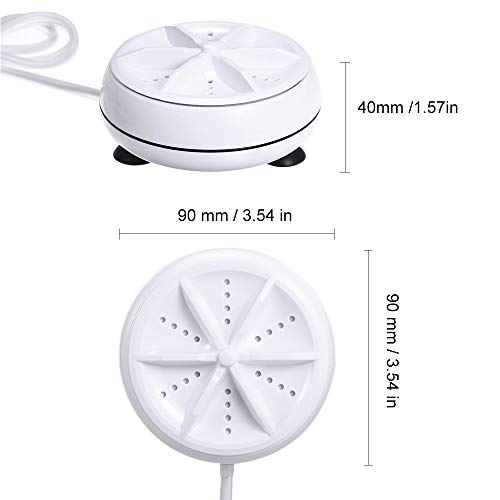 mewmewcat Lavadora de turbina ultrasónica giratoria Personal portátil 3 en 1, Mini Lavadora giratoria Ajustable con Cable USB mewmewcat Lavadora de turbina ultrasónica giratoria Personal portátil 3 en 1, Mini Lavadora giratoria Ajustable con Cable USB