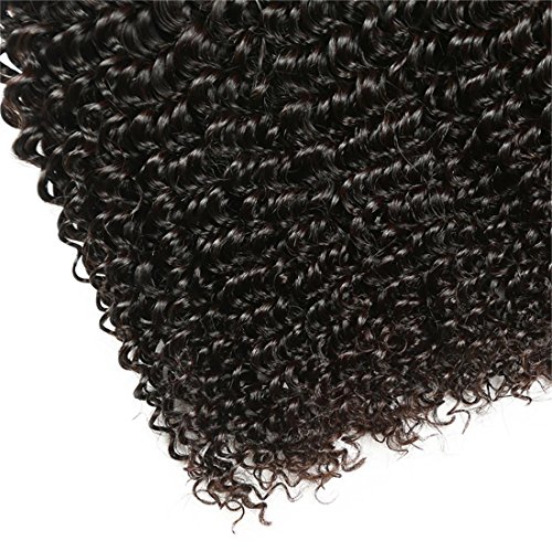 Meydlee 1 PC 1oo la extensión del pelo rizado rizado humano barato 1 Paquete de Remy de la Virgen del pelo humano de la armadura de la trama de 100 gramos de negro de Natural , 10inch