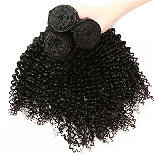 Meydlee 1 PC 1oo la extensión del pelo rizado rizado humano barato 1 Paquete de Remy de la Virgen del pelo humano de la armadura de la trama de 100 gramos de negro de Natural , 28inch