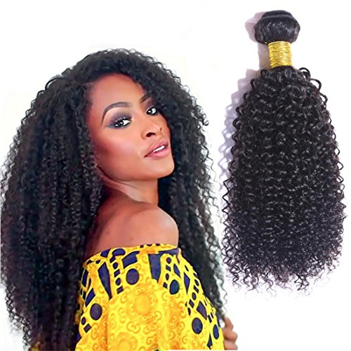 Meydlee 1 PC 1oo la extensión del pelo rizado rizado humano barato 1 Paquete de Remy de la Virgen del pelo humano de la armadura de la trama de 100 gramos de negro de Natural , 28inch