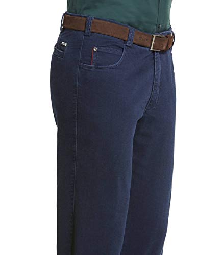 MEYER Pantalones de hombre Diego Thermo – 2-3910 Dark Blue Stone – Chino Swing Pocket en Denim térmico Super Stretch Ver fotos. 31