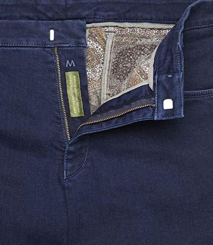 MEYER Pantalones de hombre Diego Thermo – 2-3910 Dark Blue Stone – Chino Swing Pocket en Denim térmico Super Stretch Ver fotos. 31