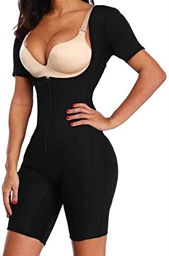 MFFACAI Mantas Eléctricas Mujer Camiseta Sauna Chaleco Neopreno Corsé Faja Reductora Modeladora Shapewear Adelgazante (Color : Black, Size : X-Large)