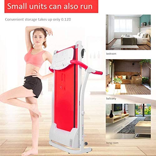 MGIZLJJ Cinta de Correr Plegable Bueno for/Casa Aptitud eléctrica compacta Ejercicio Corriente de la máquina con el Manillar de Seguridad y Pantalla LCD Caminar Control fácil de la máquina for Uso d