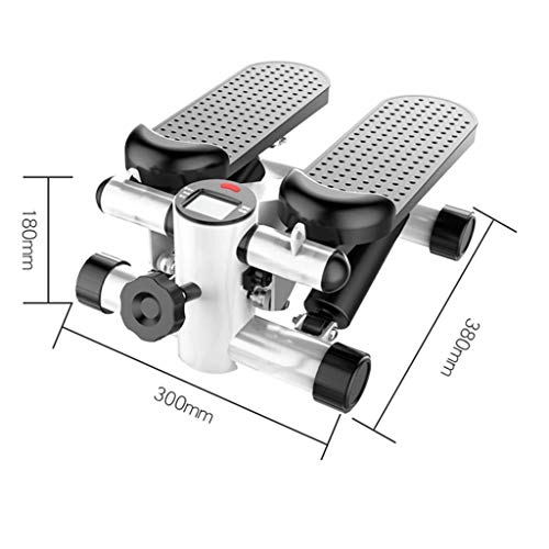 MGIZLJJ Máquinas de Step Ajustable Mini Escalera Paso a Paso, aparatos de Gimnasia con torcer el pie de la máquina hidráulica Acción Led Mostrar recuento de bajo Nivel sonoro (Color : Gray)