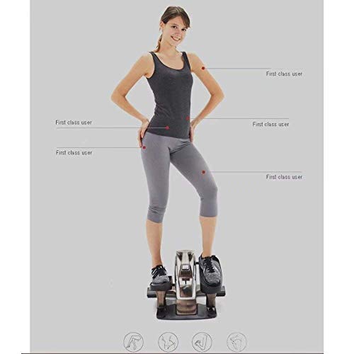 MGIZLJJ Máquinas de Step Paso a Paso de la Aptitud de la Aptitud Ejercicio Cardio Trainer con Bandas de Resistencia de diseño de bajo Impacto Protege Volver Rodillas Caderas y Tobillos Etc.