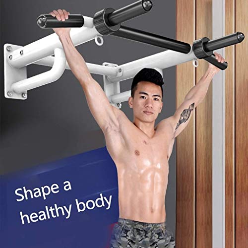MGIZLJJ Multi-función de Hogares Pull-Up Bar de Montaje en Pared Diseño cómodo de Usar una Buena Estabilidad (Color : White) MGIZLJJ Multi-función de Hogares Pull-Up Bar de Montaje en Pared Diseño cómodo de Usar una Buena Estabilidad (Color : White)