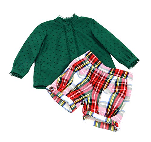 MI HIJA Y YO Conjunto Blusa y Pantalon en Plumeti y Sarga para bebé niña Modelo Klassic (De 12 a 24 Meses)- Hecho a Mano - Excellent MI HIJA Y YO Conjunto Blusa y Pantalon en Plumeti y Sarga para bebé niña Modelo Klassic (De 12 a 24 Meses)- Hecho a Mano - Excellent